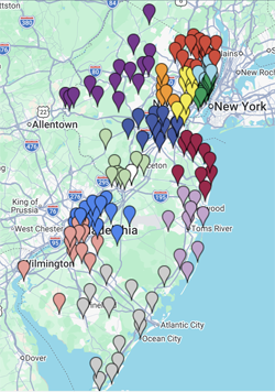 ELCA/NJ Synod nj synod map