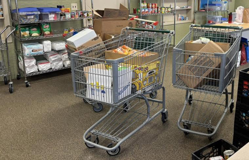 Social Ministry Committee food bank carts