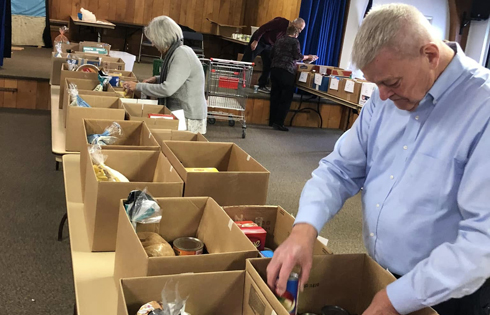 Social Ministry Committee thanksgiving baskets